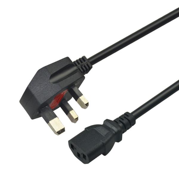 1m-8m Fused UK Power Cord