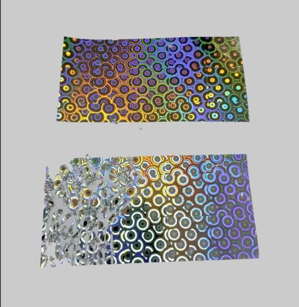 Holographic Film Destructive Label Material Fragile Sticker Paper