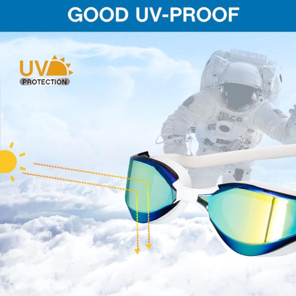 Luxury Anti Fog Swim Goggles With Customizable Logo UV Protection For Adults