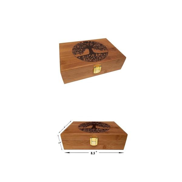 Домашним декоративным Recyclable бамбуковым деревянным выгравированный ящиком для хранения дизайн дерева