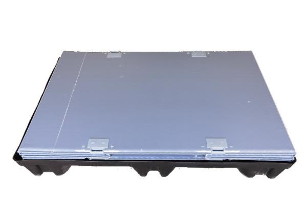 Twin Sheet Thermoformed Pallet Sleeve Fluted Plastic W Z Fold
