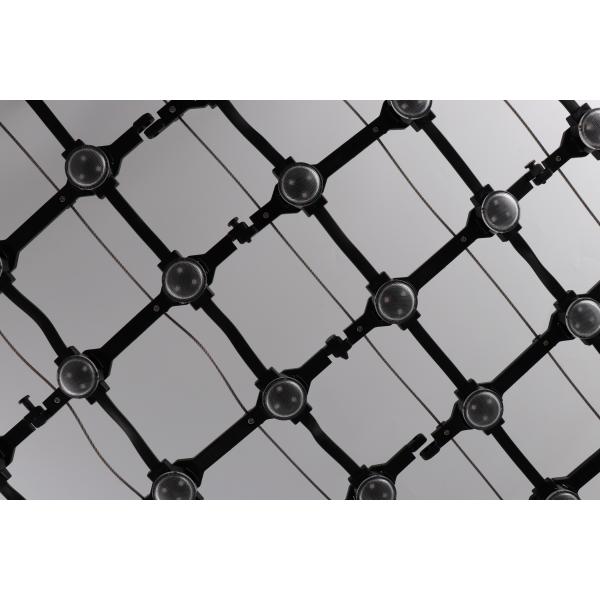 1000*1000mm RGB LED Mesh Screen IP67 High Brightness Transparent Diode Display for Commercial Advertising