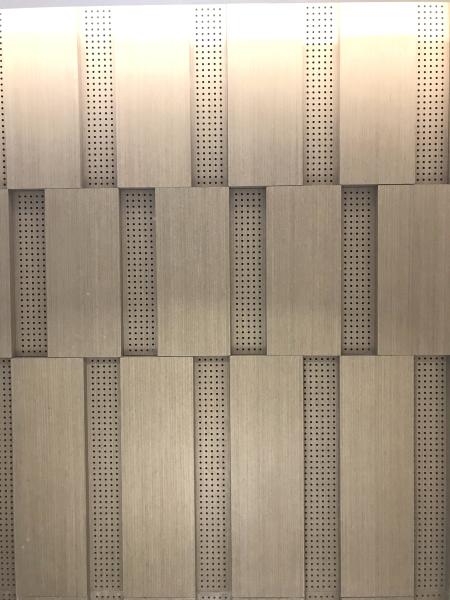 2/2/0.5mm Diffuser Auditorium Microperforated Wooden Sound Absorbing Wall Acoustic Panels