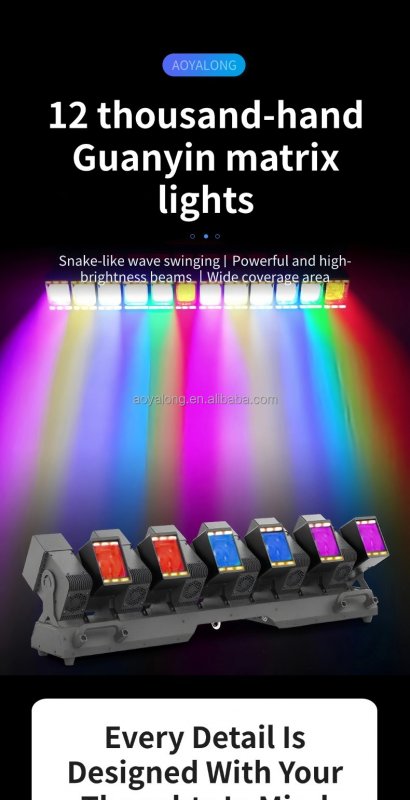 Y1260Z High Power 12x60W RGBW LED Spot Moving Head With Zoom bar with Strip Moving Head Stage Light Control for Dj Disco Live