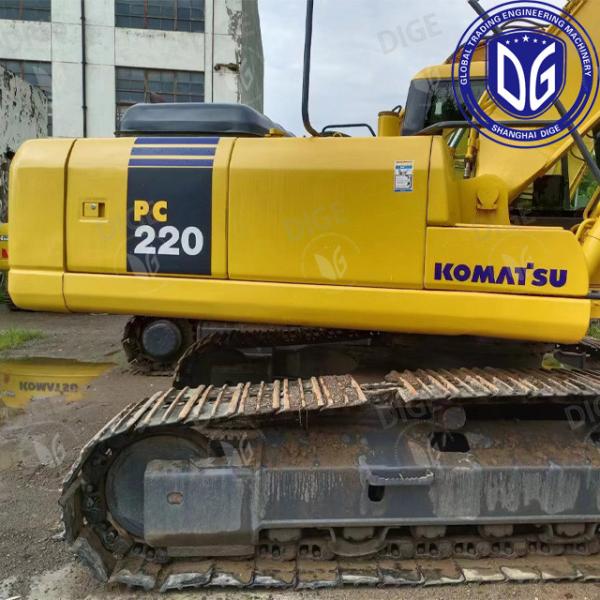 PC220-7 Использованный экскаватор Komatsu 22 тонны Японский оригинальный средний ползучий гидравлический экскаватор