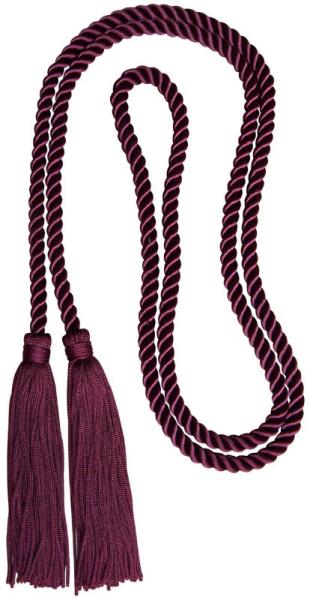 52 Inches long soft rayon cotton honor cord with 4 inches tassels fringes on both ends