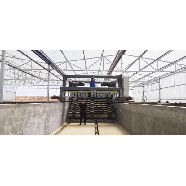 Animal Manure Turner Fermentation Compost Equipment Chain Plate Compost Turner