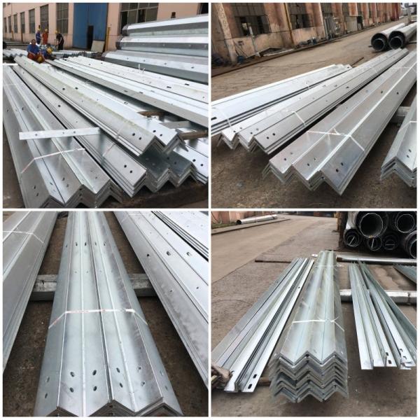 11kv 33kv Electrical Tower Pole Galvanized Steel Angle Iron Channel  Steel For Power Transmission