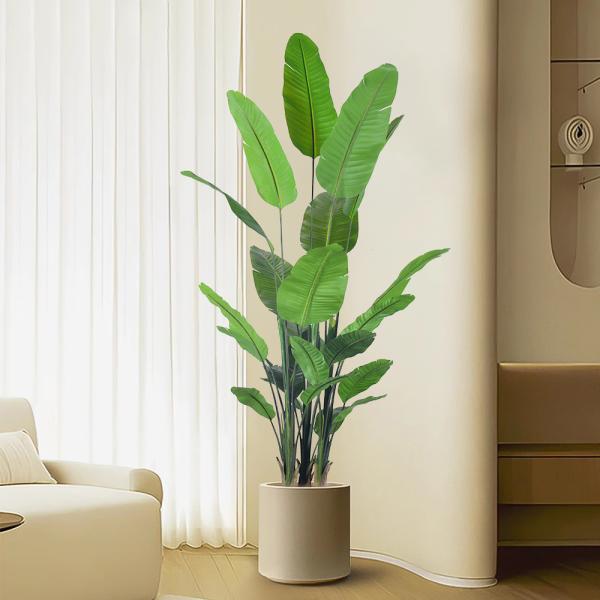 High Quality Artificial Potted Plants 2.5m large indoor bird of paradise plant​  for Indoor Decoration Plant