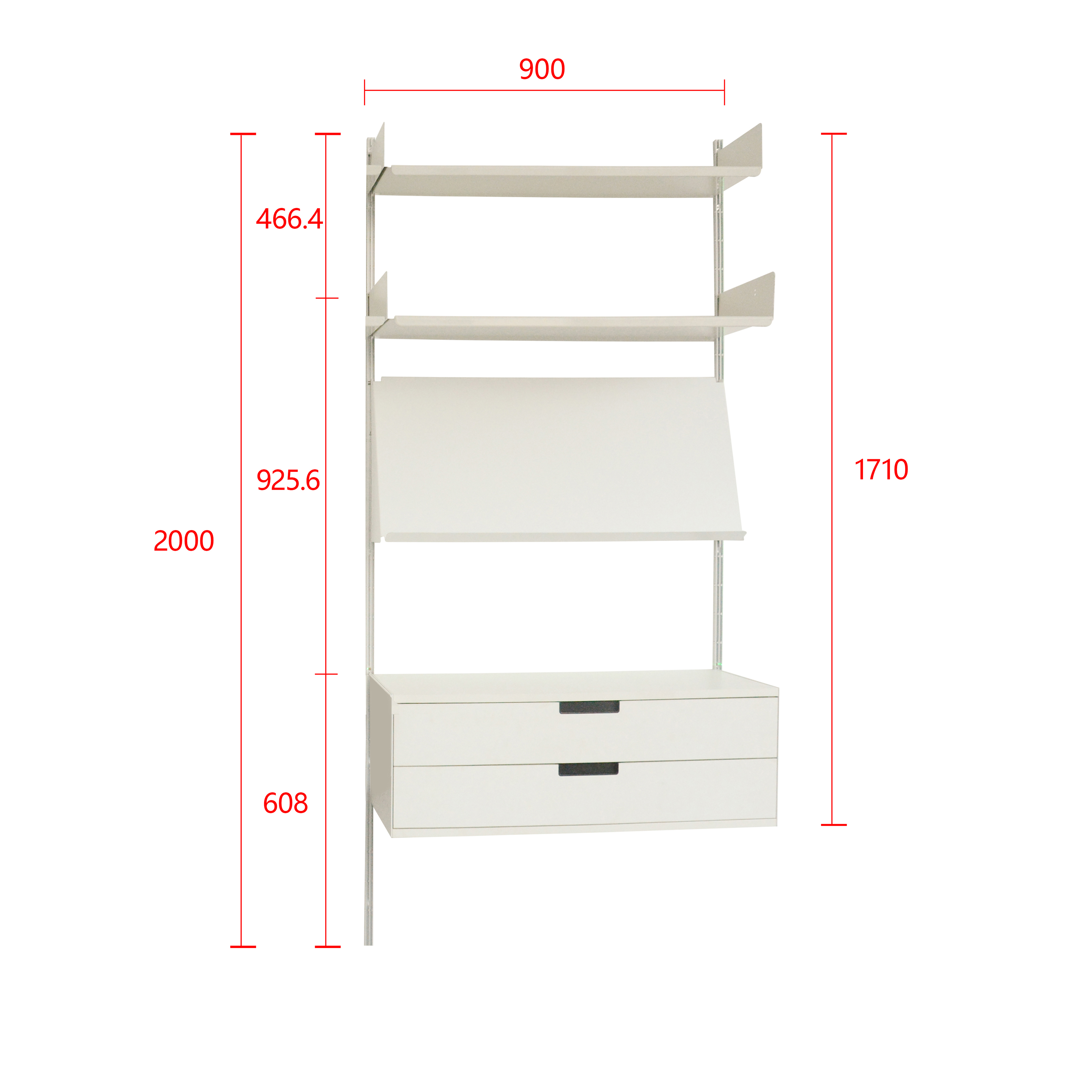 Metal Detachable Storage Rack Suitable for Assembling Living Room Multi-Room Use