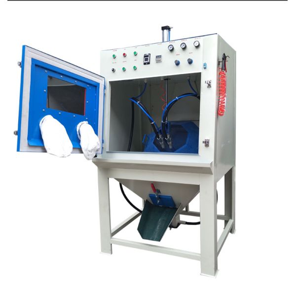 Automatic Rolling Basket Sandblasting Machine For Bakelite Skeleton Deburring