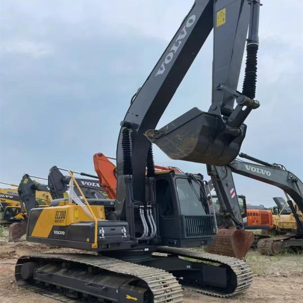 Подержанный Volvo EC200D Ming Digger Crawler Excavator Подержанный 20тонный экскаватор