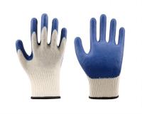 10 o calibre Polycotton isolou as luvas de borracha industriais resistentes mergulhadas de borracha das luvas