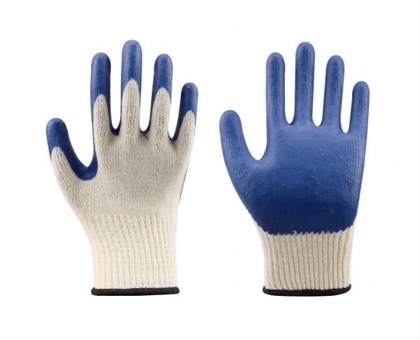 10 o calibre Polycotton isolou as luvas de borracha industriais resistentes mergulhadas de borracha das luvas