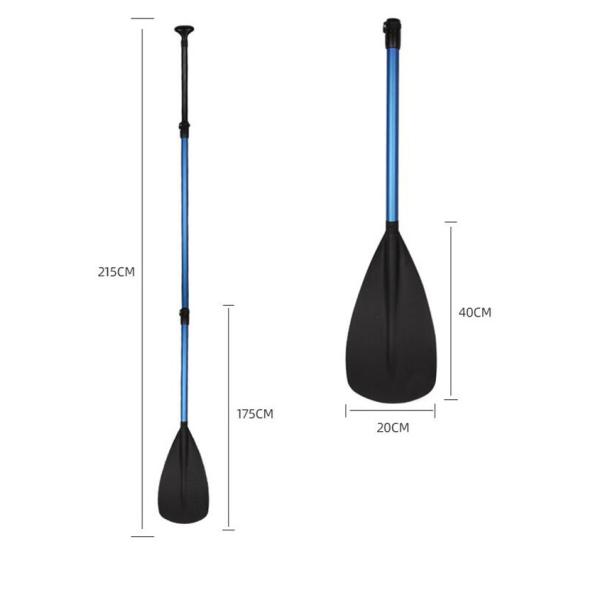 Aluminum Alloy 215cm Three Piece SUP Paddle For Adult