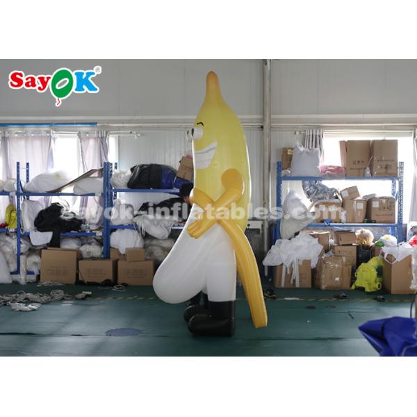 Inflatable Character Balloons 3m Inflatable Banana Mascot For Outdoor Advertising CE SGS ROHS