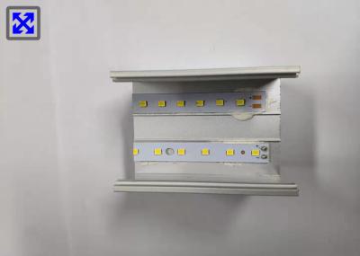 Sandblasting Anodized Aluminum LED Strip Profiles High Hardness For Twin Strips