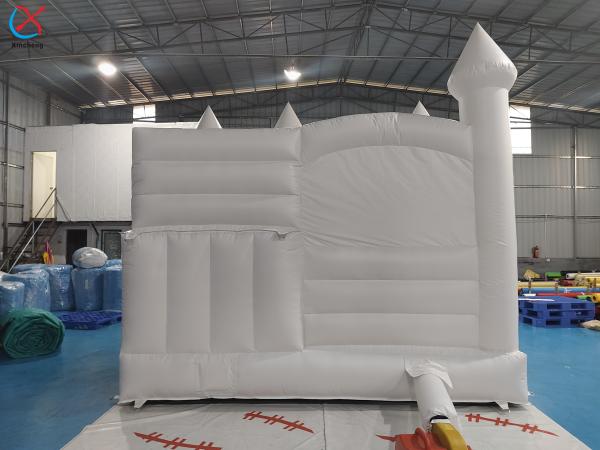 Wedding Jumping Castle Bounce House With Pool Inflatable White Bouncy House