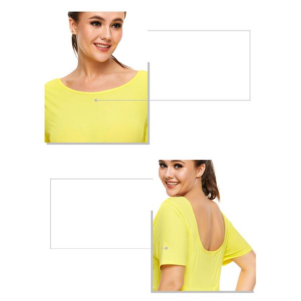 Customized Plus Size Workout Outfit Knited Sexy Back Sport Running Dress
