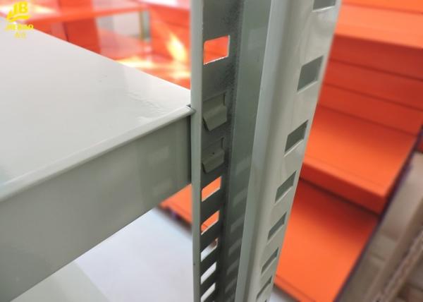 Gray White Light Duty Boltless Commercial Storage Racks 1.2MX0.45MX2.0M Size Steel