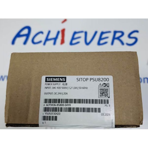 6EP3436-8SB00-0AY0 | SITOP PSU8600 24V DC 20A (480W) System Power Supply Module