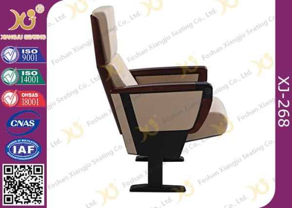 Soild Molded Bent Plywood Back Church Auditorium Chairs With ABS Tablet
