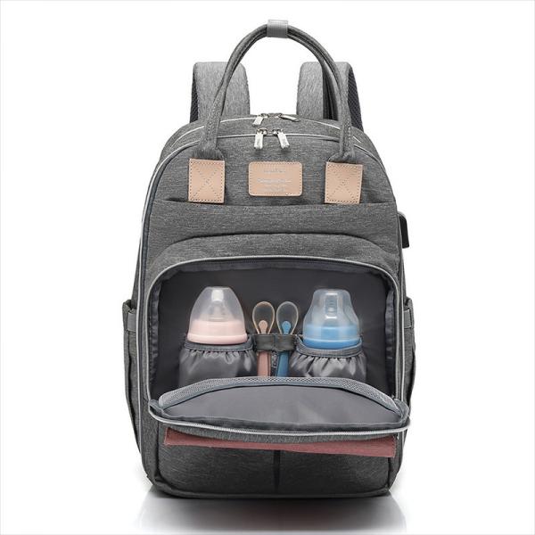 Large Capacity Mom Baby Bag Multi-function Waterproof Outdoor Travel Diaper Bag With USB Charging For Baby Care