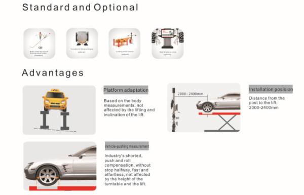 LAUNCH X831T Classic Fixed-height four-column 3D Car Positioning and Lifting Platform - 32-inch dual-screen upgraded Version