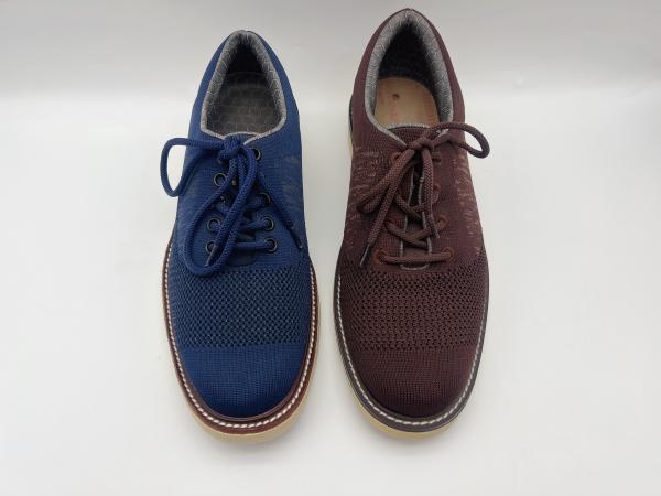 Soft Two Tone Leather Lace Up Work Shoes Womens Brown With One Unit Rubber Outsole