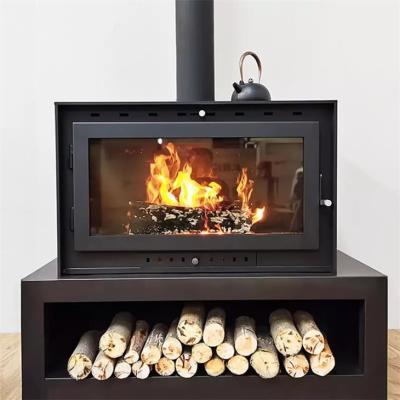 Fogão ardente de madeira da chaminé do aço moderno ereto livre para o aquecimento interno