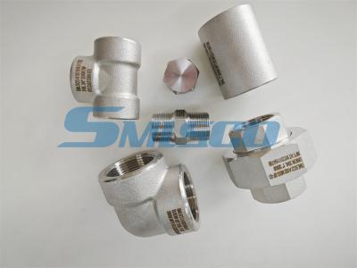 Threaded NPT Tee F304L Stainless Steel Forged Fitting Class 6000 For Chemical Plant