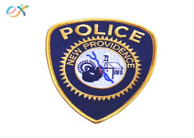 Twill Background Fabric Custom Made Embroidered Patches Size Customized