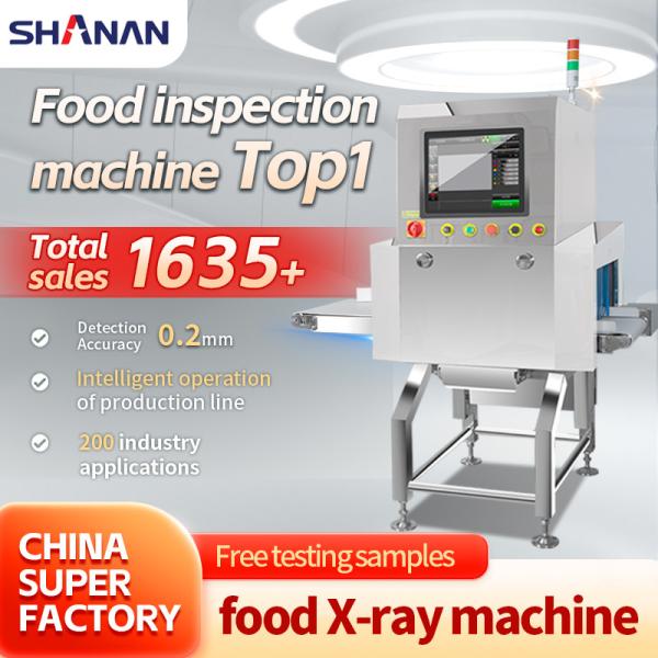 IP67 Máquina de detecção de metais de fábrica de indústria alimentar Máquina de alimentos de raios X para biscoitos de chocolate
