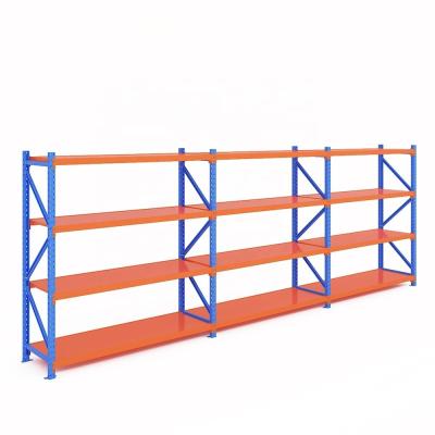 800-3000mm Width Industrial Warehouse Longspan Shelving Rack with 50mm Adjusting Step