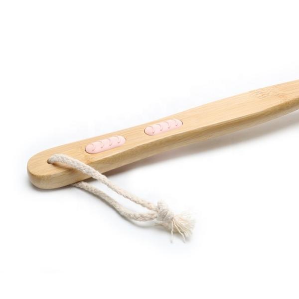 Abeis Sisal Vegan Fibra de Cisne Bristle Seca Escova de Banho de Escova de Escovação para Esfoliação e Massagem