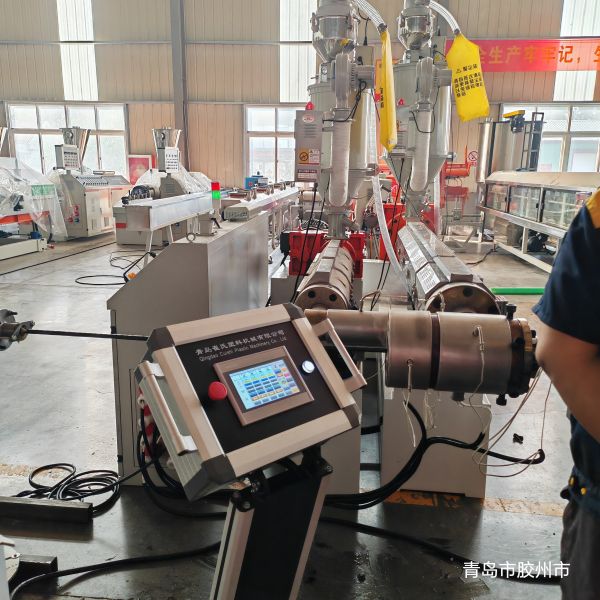 Automatic PC Steel Strand PE Wrapping Machine / HDPE Coating Extrusion Line with Attractive Price