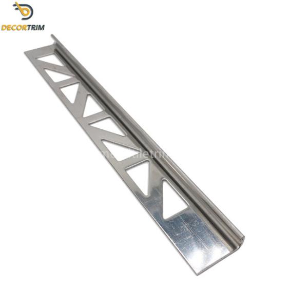 Tile End Trim Stainless Steel Tile Trim Corner Edge Fitting Brush Silveer