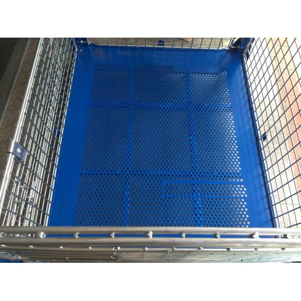 Welded Blue Wire Container Storage Cages Sturdy Wire Mesh Stillage