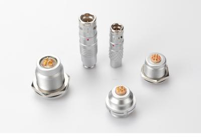 Conectores médicos IP68 Plugue circular para aviação 4 pinos Conector push pull