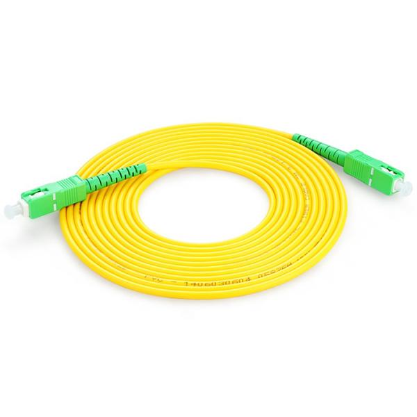 PC8SX10 FTTx FTTH FTTB 10m SM Fiber Patch Cord / SC APC To SC APC Patch Cords