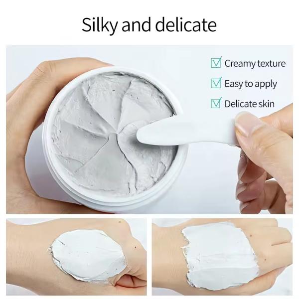 OEM ODM Amazon Lodo Branco Limpeza Facial Máscara de Limpeza Profunda Pore Cabeça Negra Remover Controle de Óleo Duradouro