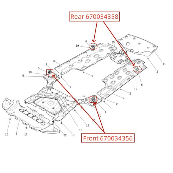 Pour le Maserati Quattroporte Ghibli Levante, le jack avant est équipé d'un support OEM 670034356