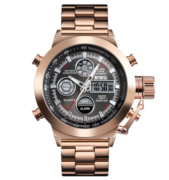 analog digital watches for men  1688 sports 2time mens analog gold watch top seller