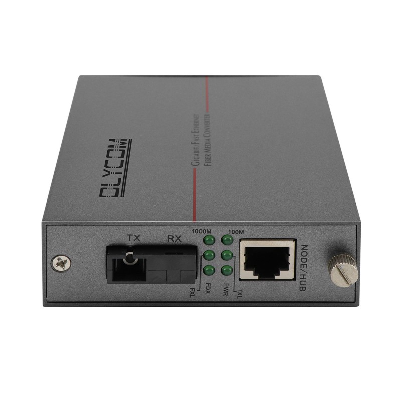 Gigabit Ethernet Media Converter Single Fiber Optic SC Port Unmanaged 20KM CE