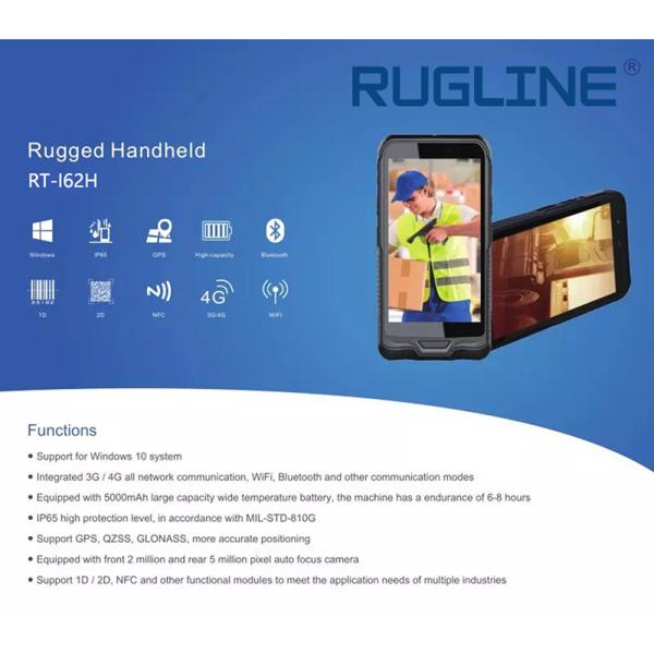 Сделайте 5,98 ПК планшета дюйма 1.92GHz 720x1280 Windows 10 терминал водостойким Pro Handheld