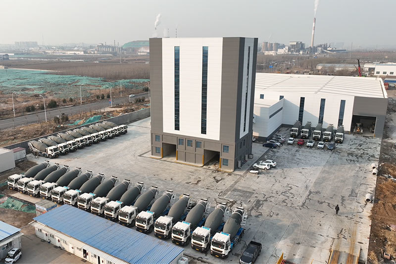 Overhead Belt Concrete Mixing Plant 300m3/H For Cement Water Admixtures