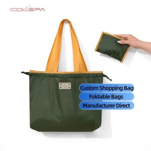 Foldable Supermarket Shopping Bags Oxford Made Eco-Friendly Portable Large