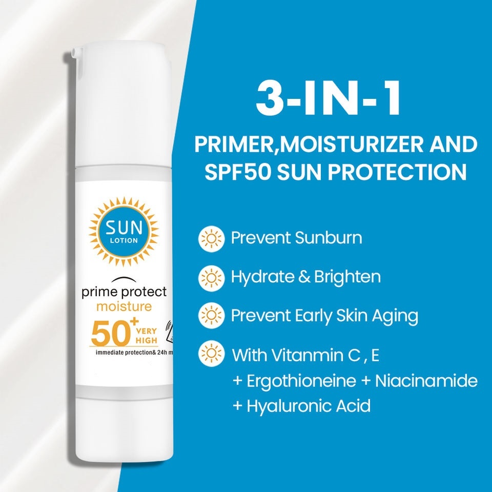 OEM ODM Brand Customization 100ml Sunscreen Oil Lightweight Skincare Sun Protection Anti-Aging Face Cream