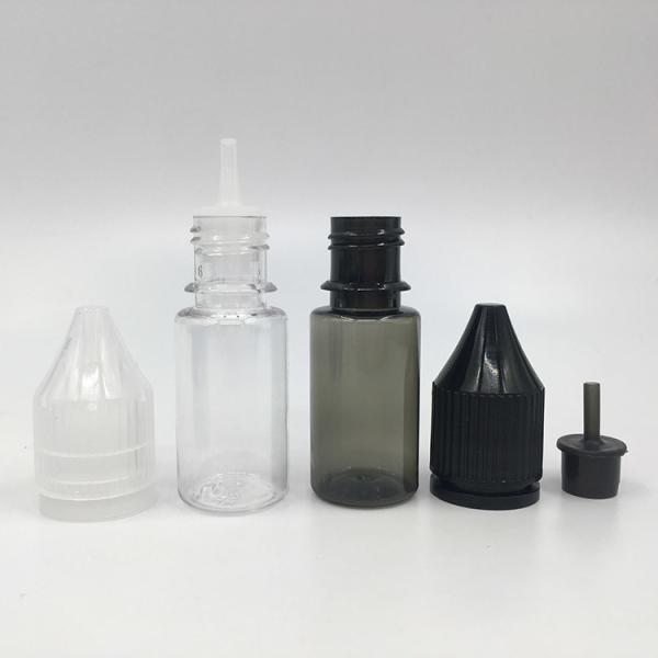 Garrafa de gotejar líquido transparente de 10 ml com tampa de parafuso