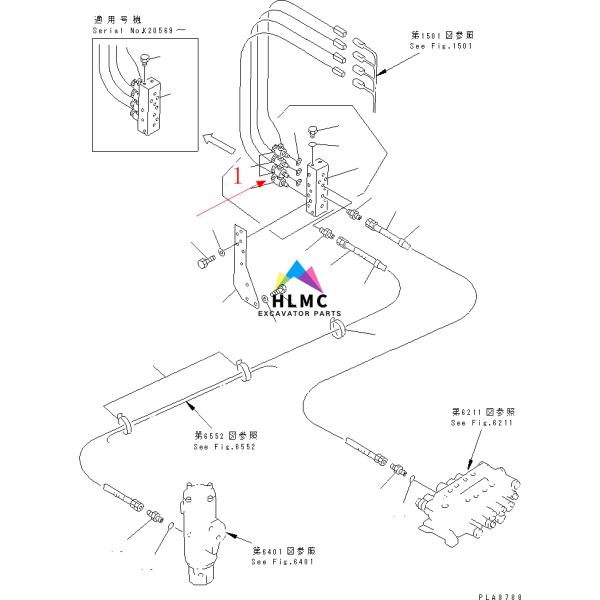 20Y-60-22121 20Y-60-22122 20Y-60-22123 Swing Rotary Solenoid Valve PC200-6 6D95 PC220-6 PC240-6 PC210-6 20Y-60-22120
